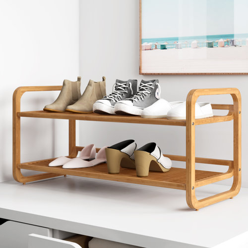 Dotted Line™ 8 Pair Stackable Shoe Rack & Reviews Wayfair